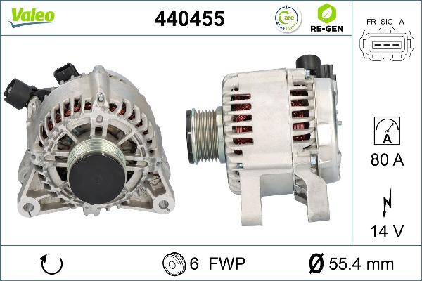 VALEO 440455 - Генератор autozip.com.ua