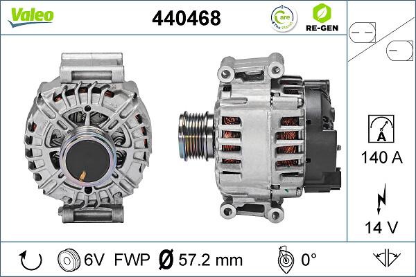 VALEO 440468 - Генератор autozip.com.ua