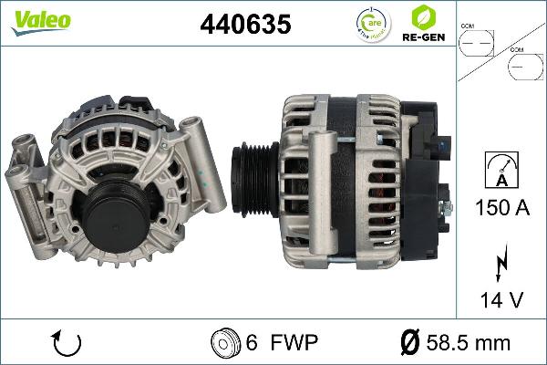VALEO 440635 - Генератор autozip.com.ua
