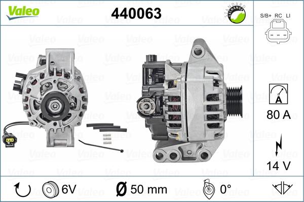 Valeo 440063 - Генератор autozip.com.ua