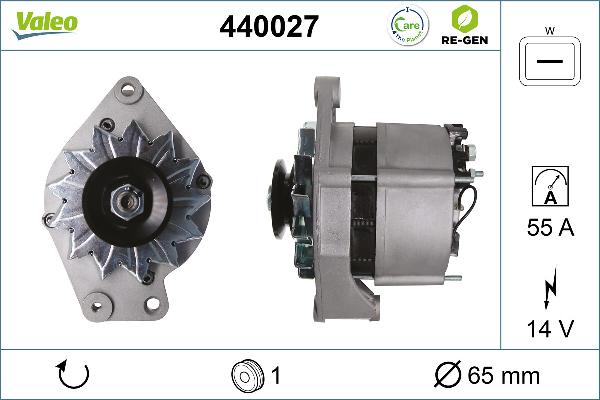 VALEO 440027 - Генератор autozip.com.ua