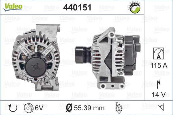 Valeo 440151 - Генератор autozip.com.ua