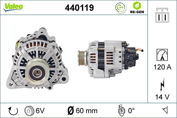VALEO 440119 - Генератор autozip.com.ua