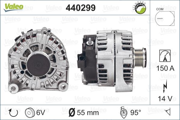 Valeo 440299 - Генератор autozip.com.ua