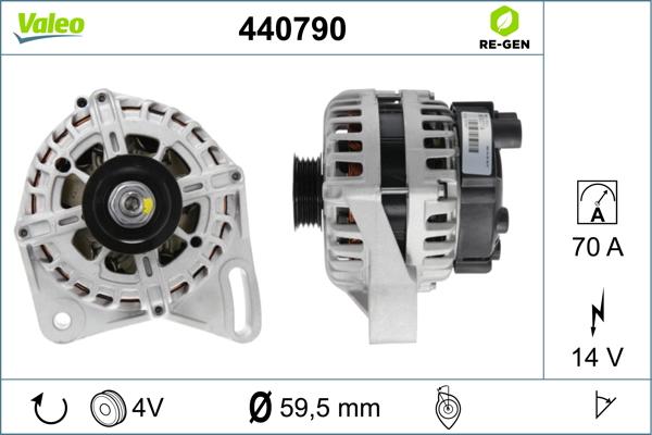 Valeo 440790 - Генератор autozip.com.ua