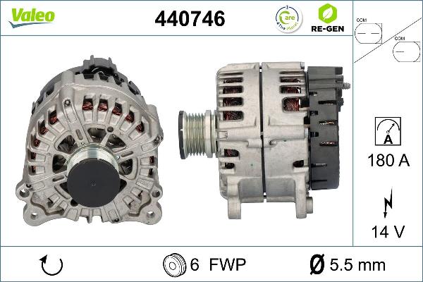 VALEO 440746 - Генератор autozip.com.ua