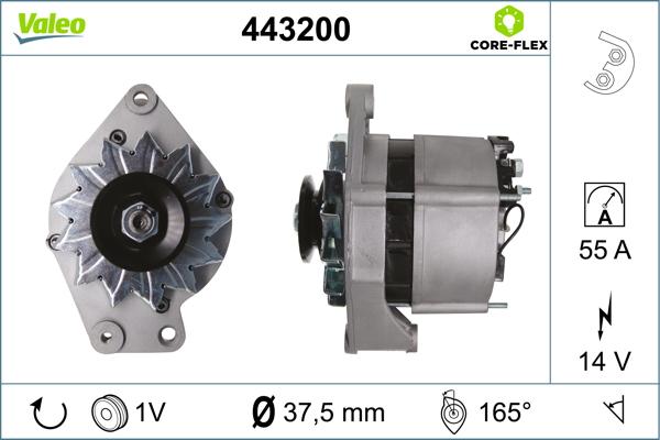 VALEO 443200 - Генератор autozip.com.ua