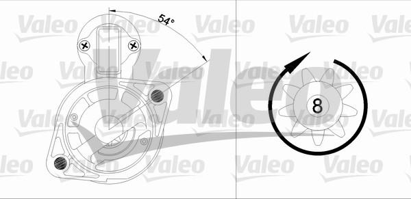 Valeo 455963 - Стартер autozip.com.ua