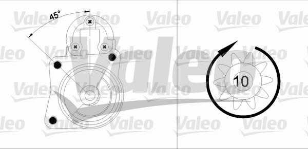 Valeo 455904 - Стартер autozip.com.ua