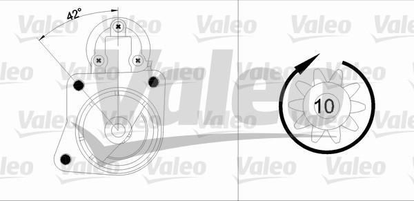 Valeo 455903 - Стартер autozip.com.ua