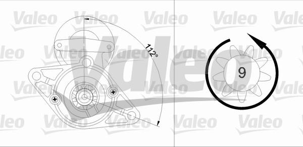 Valeo 455916 - Стартер autozip.com.ua