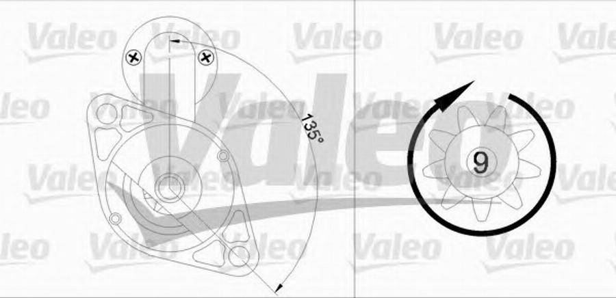 Valeo 455922 - Стартер autozip.com.ua