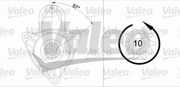 Valeo 455979 - Стартер autozip.com.ua