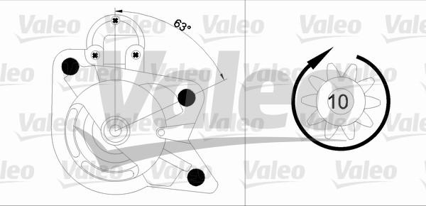 Valeo 455978 - Стартер autozip.com.ua