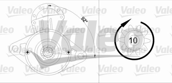 Valeo 455596 - Стартер autozip.com.ua