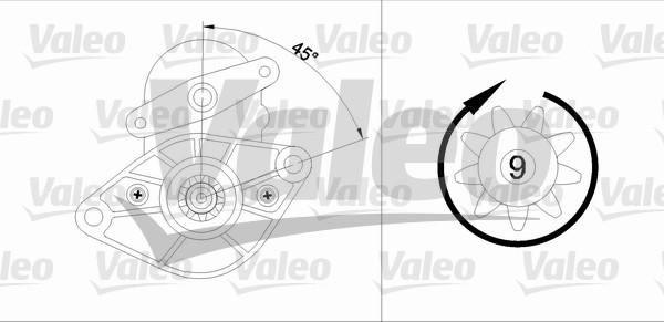 Valeo 455591 - Стартер autozip.com.ua