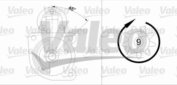 Valeo 455545 - Стартер autozip.com.ua