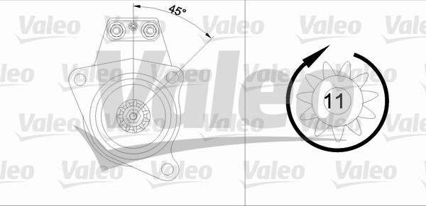 Valeo 455546 - Стартер autozip.com.ua