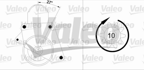 Valeo 455552 - Стартер autozip.com.ua