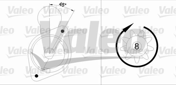 Valeo 455568 - Стартер autozip.com.ua