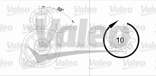 Valeo 455563 - Стартер autozip.com.ua