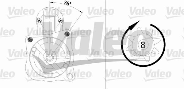 Valeo 455582 - Стартер autozip.com.ua