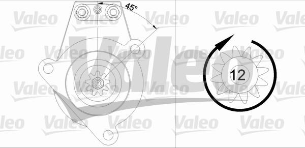 Valeo 455538 - Стартер autozip.com.ua