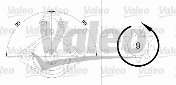 Valeo 455601 - Стартер autozip.com.ua