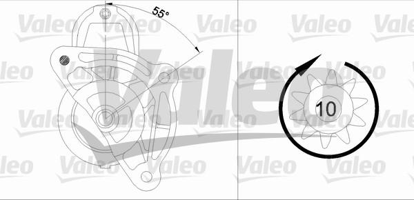 Valeo 455687 - Стартер autozip.com.ua