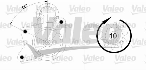 Valeo 455840 - Стартер autozip.com.ua