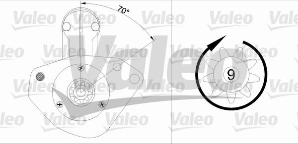 Valeo 455744 - Стартер autozip.com.ua