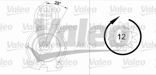 Valeo 455742 - Стартер autozip.com.ua