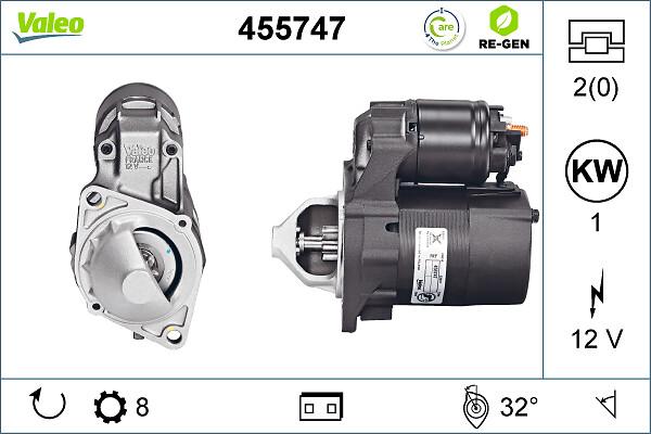 VALEO 455747 - Стартер autozip.com.ua