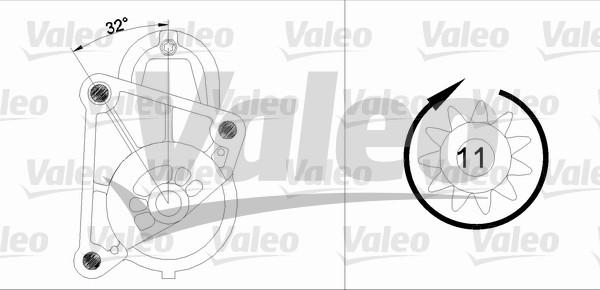 Valeo 455719 - Стартер autozip.com.ua