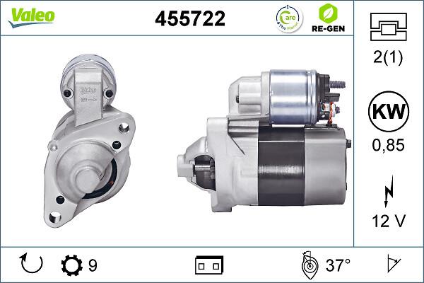 VALEO 455722 - Стартер autozip.com.ua
