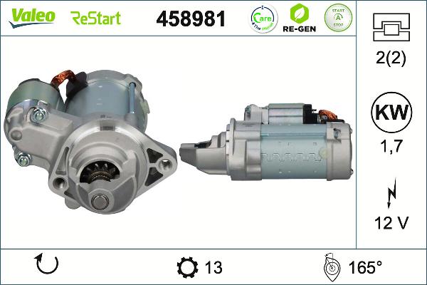 VALEO 458981 - Стартер autozip.com.ua