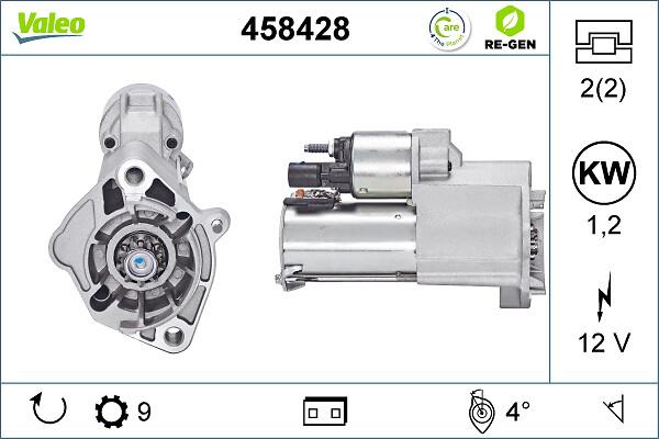 VALEO 458428 - Стартер autozip.com.ua