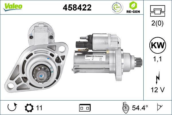 VALEO 458422 - Стартер autozip.com.ua