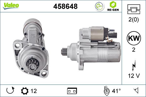 VALEO 458648 - Стартер autozip.com.ua