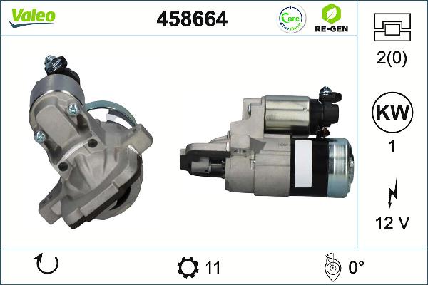 VALEO 458664 - Стартер autozip.com.ua