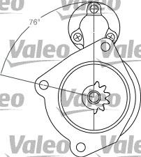 Valeo 458199 - Стартер autozip.com.ua