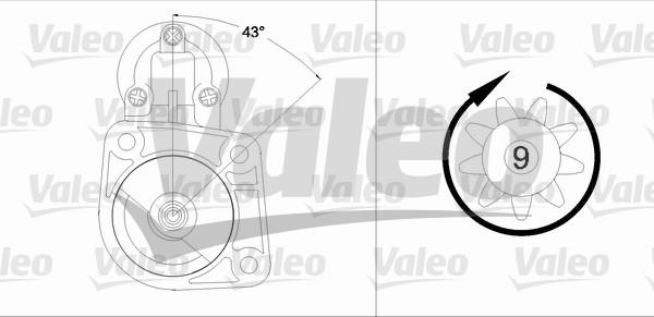 Valeo 458194 - Стартер autozip.com.ua