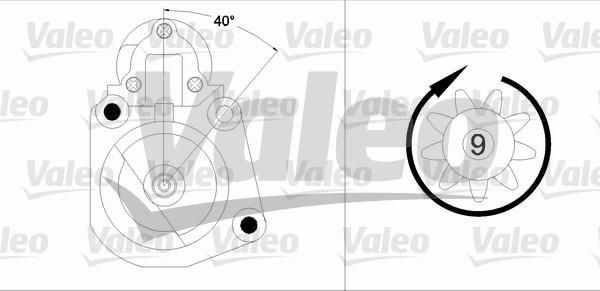 VALEO 458190 - Стартер autozip.com.ua