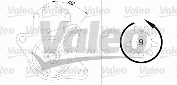 Valeo 458168 - Стартер autozip.com.ua