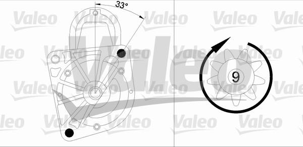 Valeo 458163 - Стартер autozip.com.ua