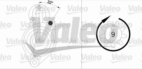 Valeo 458184 - Стартер autozip.com.ua