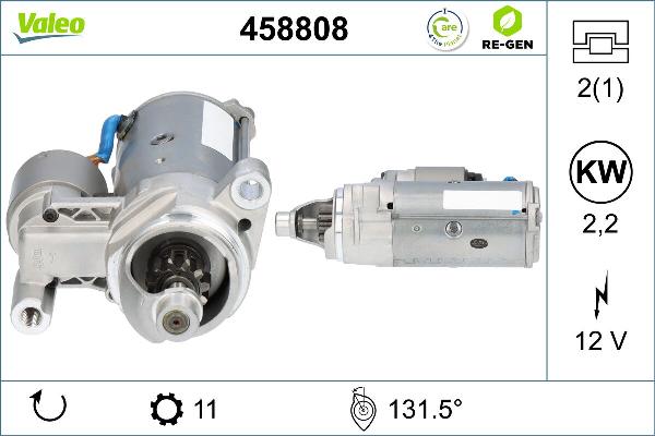 VALEO 458808 - Стартер autozip.com.ua