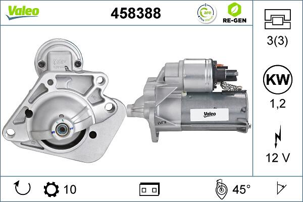 VALEO 458388 - Стартер autozip.com.ua