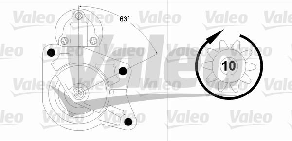 Valeo 458202 - Стартер autozip.com.ua