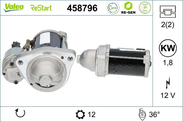 VALEO 458796 - Стартер autozip.com.ua